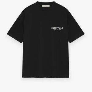 Essentials Fear of God Jet Black T-Shirt SS25 (XXS–XXL)